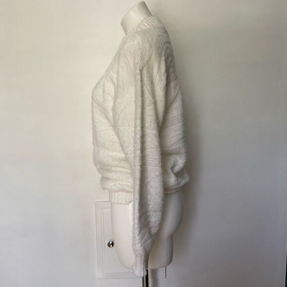 Spunky 80s 90s Vintage Knitted mock neck sweater - Picture 5 of 8